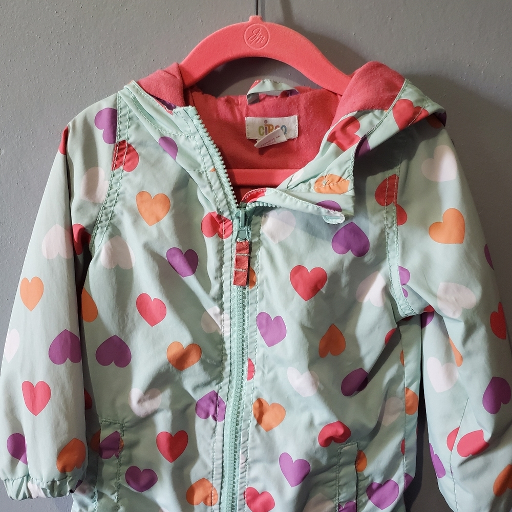 Carter's Colorful Hearts Hooded Windbreaker